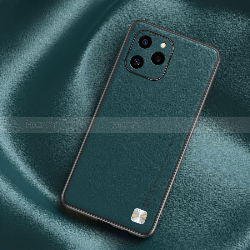 Funda Lujo Cuero Carcasa S02 para Huawei Honor 60 SE 5G Verde