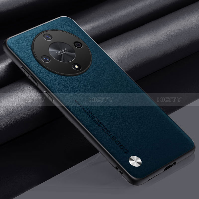 Funda Lujo Cuero Carcasa DY1 para Huawei Honor Magic6 Lite 5G Azul