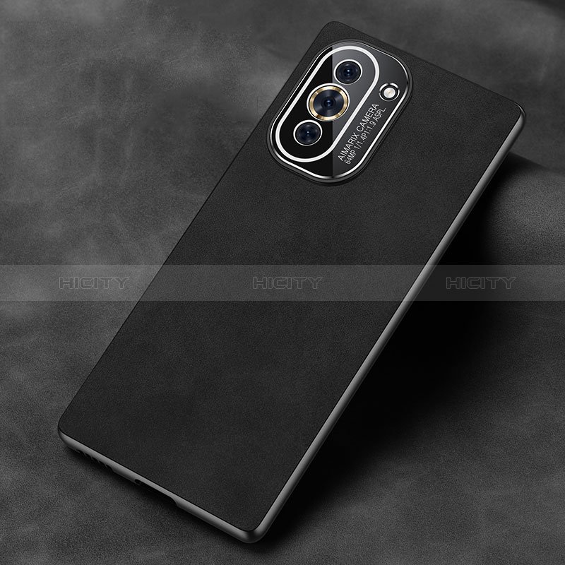 Funda Lujo Cuero Carcasa S02 para Huawei Nova 10 Negro