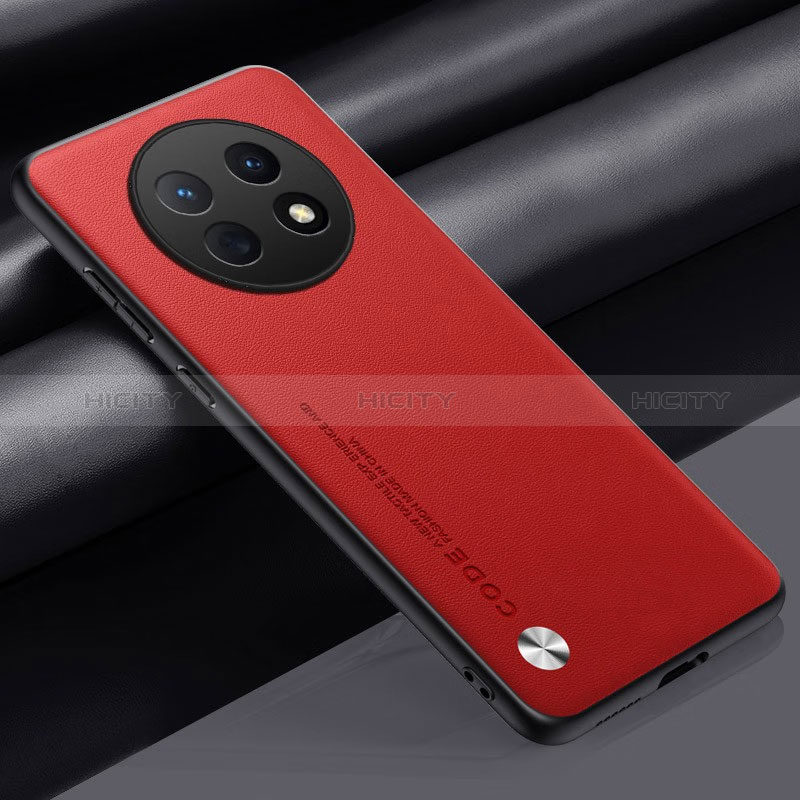 Funda Lujo Cuero Carcasa S02 para Huawei Nova Y91 Rojo