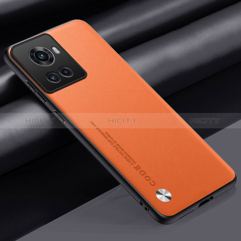 Funda Lujo Cuero Carcasa S02 para OnePlus Ace 5G Naranja