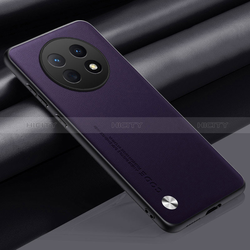 Funda Lujo Cuero Carcasa S02 para Oppo A2 Pro 5G Morado