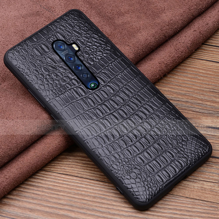 Funda Lujo Cuero Carcasa S02 para Oppo Reno2