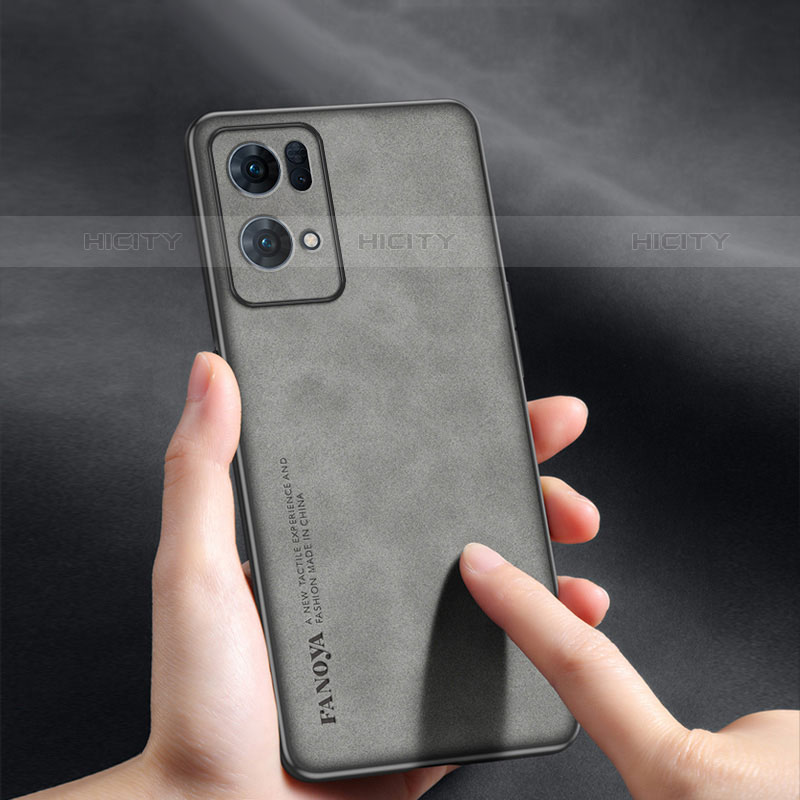 Funda Lujo Cuero Carcasa S02 para Oppo Reno7 Pro 5G