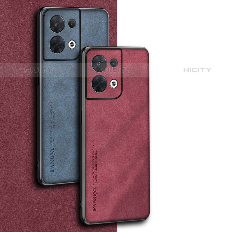 Funda Lujo Cuero Carcasa S02 para Oppo Reno8 5G