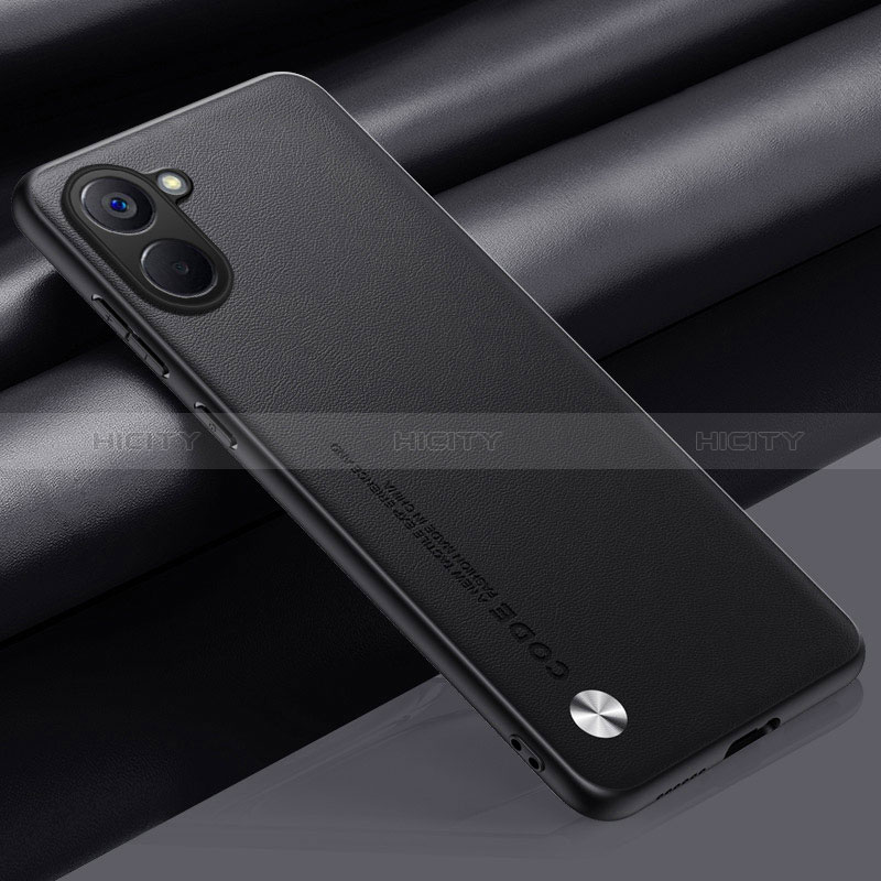 Funda Lujo Cuero Carcasa S02 para Realme 10S 5G Negro