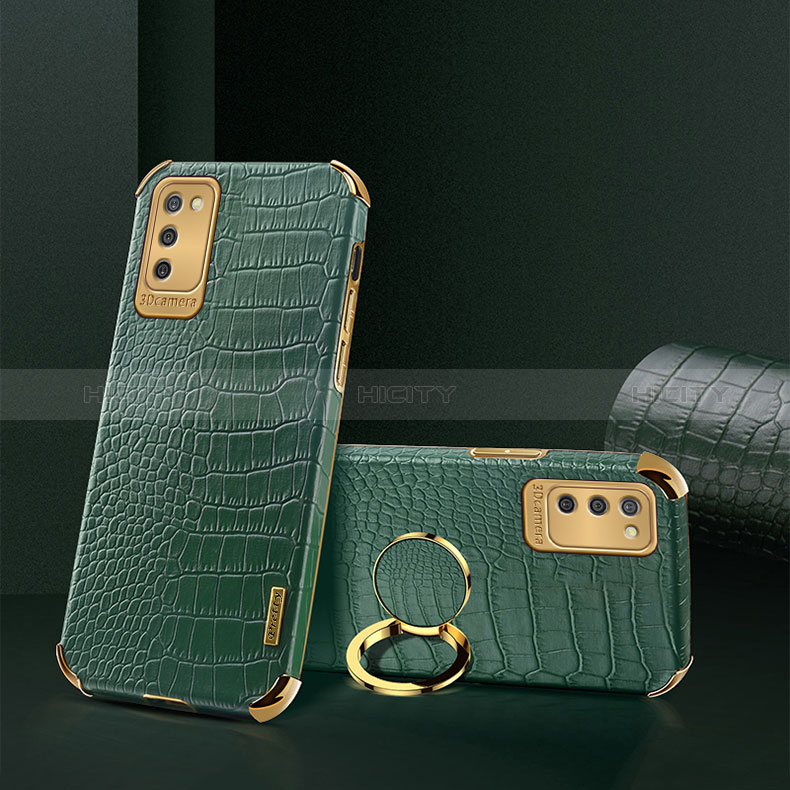 Funda Lujo Cuero Carcasa S02 para Samsung Galaxy A02s Verde