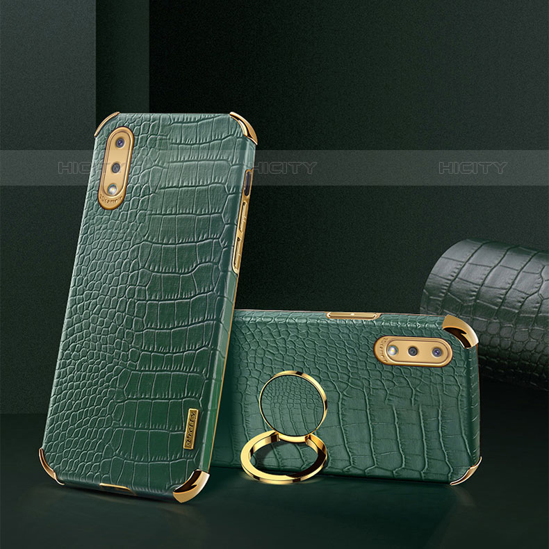 Funda Lujo Cuero Carcasa S02 para Samsung Galaxy M02 Verde