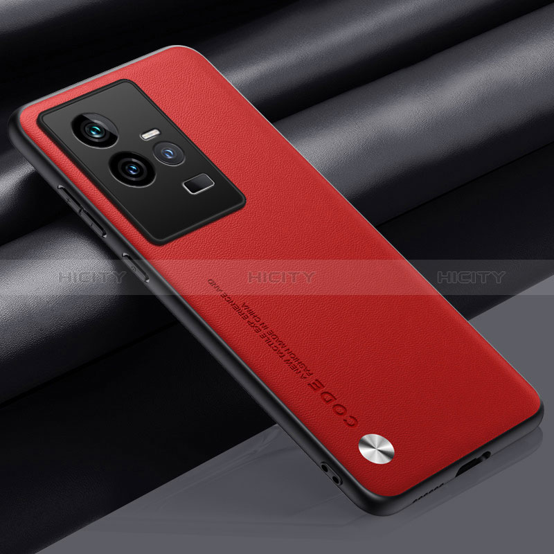 Funda Lujo Cuero Carcasa S02 para Vivo iQOO 11 5G Rojo