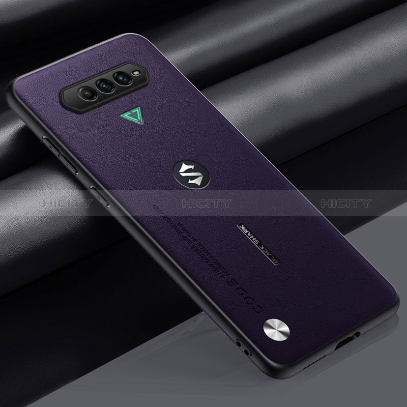 Funda Lujo Cuero Carcasa S02 para Xiaomi Black Shark 4 5G Morado