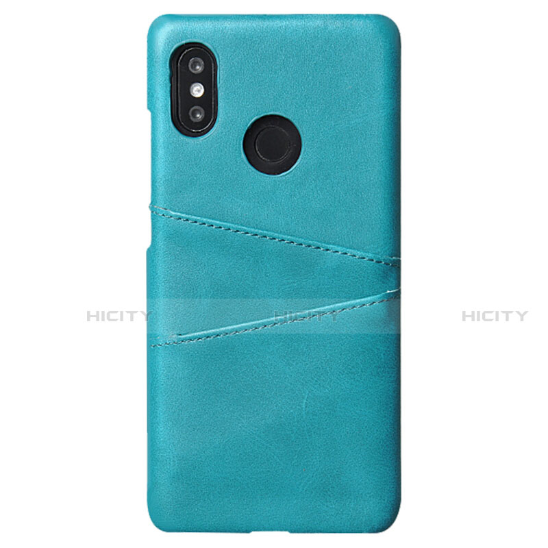 Funda Lujo Cuero Carcasa S02 para Xiaomi Mi 8 Cian