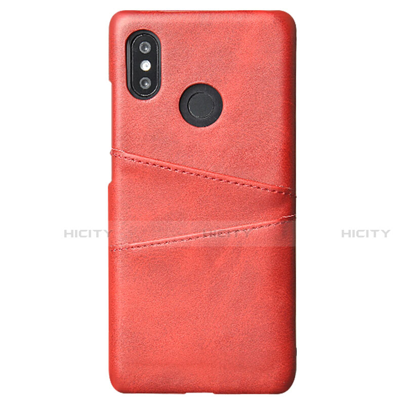 Funda Lujo Cuero Carcasa S02 para Xiaomi Mi 8 Rojo