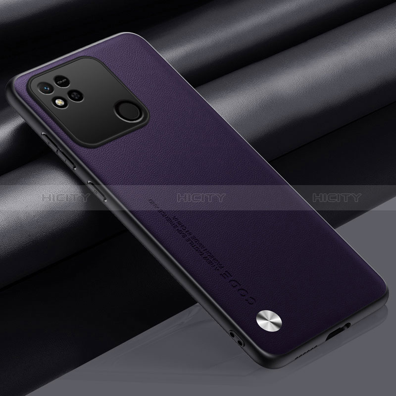 Funda Lujo Cuero Carcasa S02 para Xiaomi Redmi 10A 4G Morado