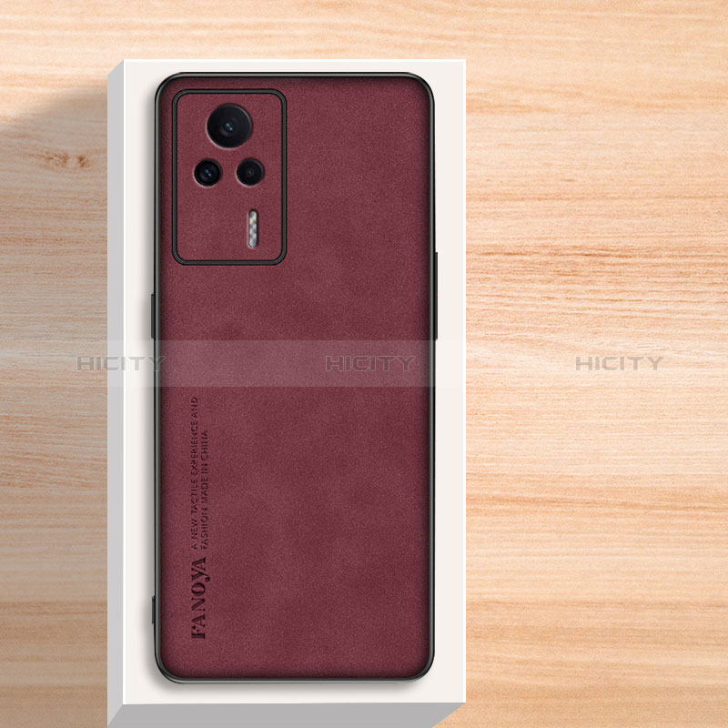 Funda Lujo Cuero Carcasa S02 para Xiaomi Redmi K60E 5G Rojo