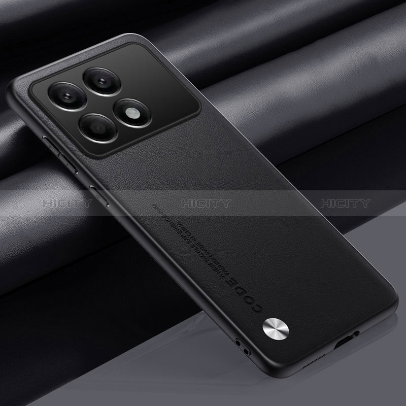 Funda Lujo Cuero Carcasa S02 para Xiaomi Redmi K70 5G Negro