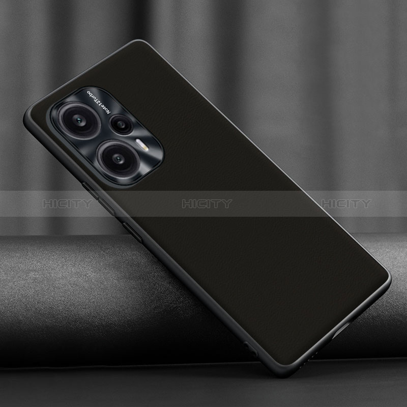 Funda Lujo Cuero Carcasa S02 para Xiaomi Redmi Note 12 Turbo 5G Negro