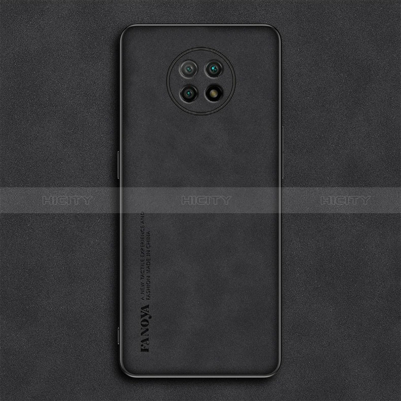 Funda Lujo Cuero Carcasa S02 para Xiaomi Redmi Note 9 5G Negro