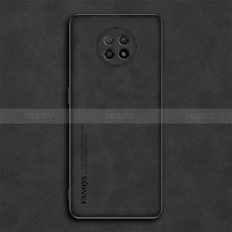 Funda Lujo Cuero Carcasa S02 para Xiaomi Redmi Note 9T 5G Negro