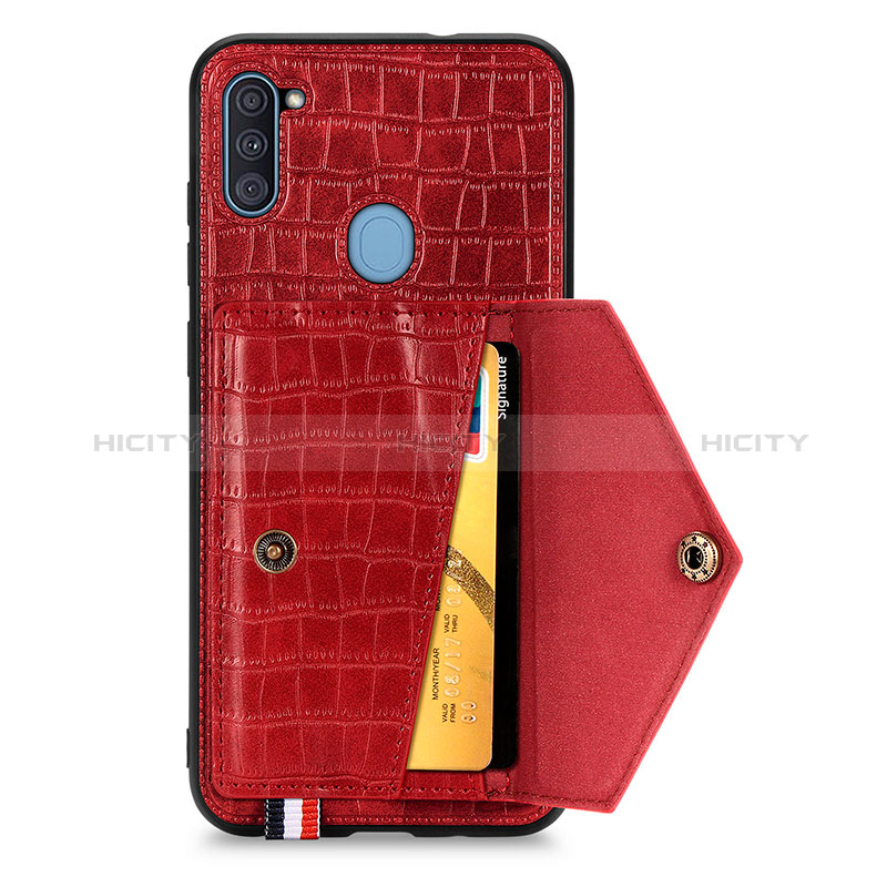 Funda Lujo Cuero Carcasa S02D para Samsung Galaxy M11