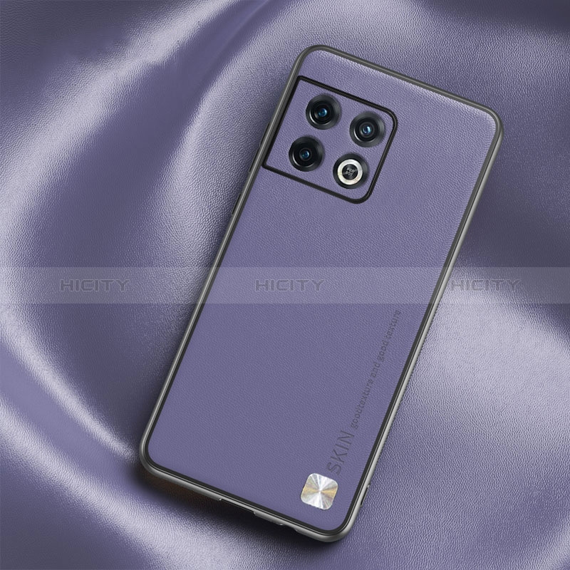 Funda Lujo Cuero Carcasa S03 para OnePlus 10 Pro 5G Purpura Claro