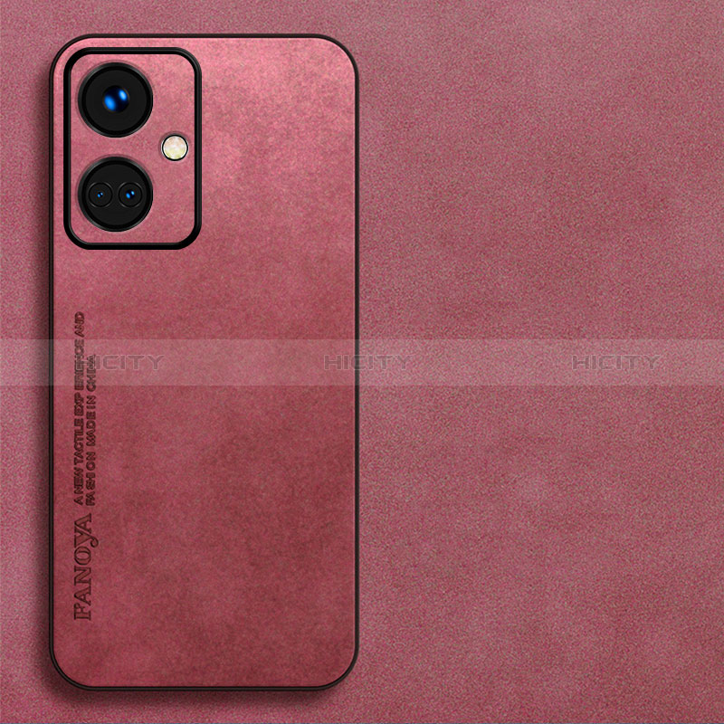 Funda Lujo Cuero Carcasa S03 para Oppo K11 5G Rojo