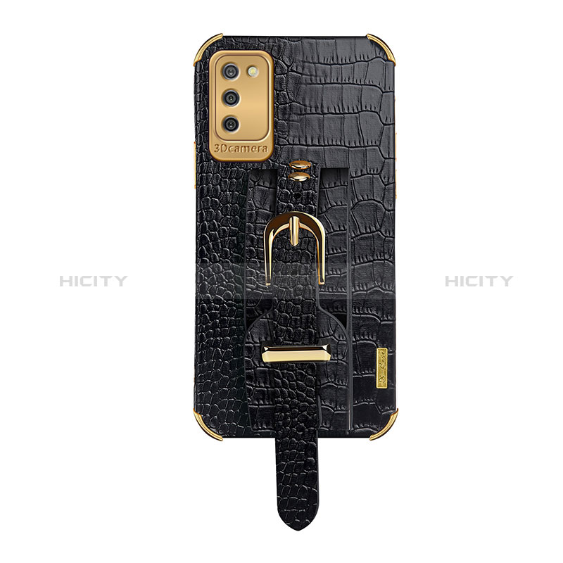 Funda Lujo Cuero Carcasa S03 para Samsung Galaxy A02s Negro