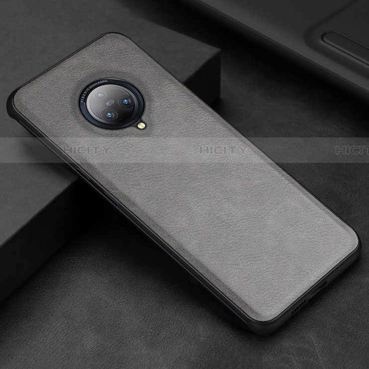 Funda Lujo Cuero Carcasa S03 para Vivo Nex 3 Gris