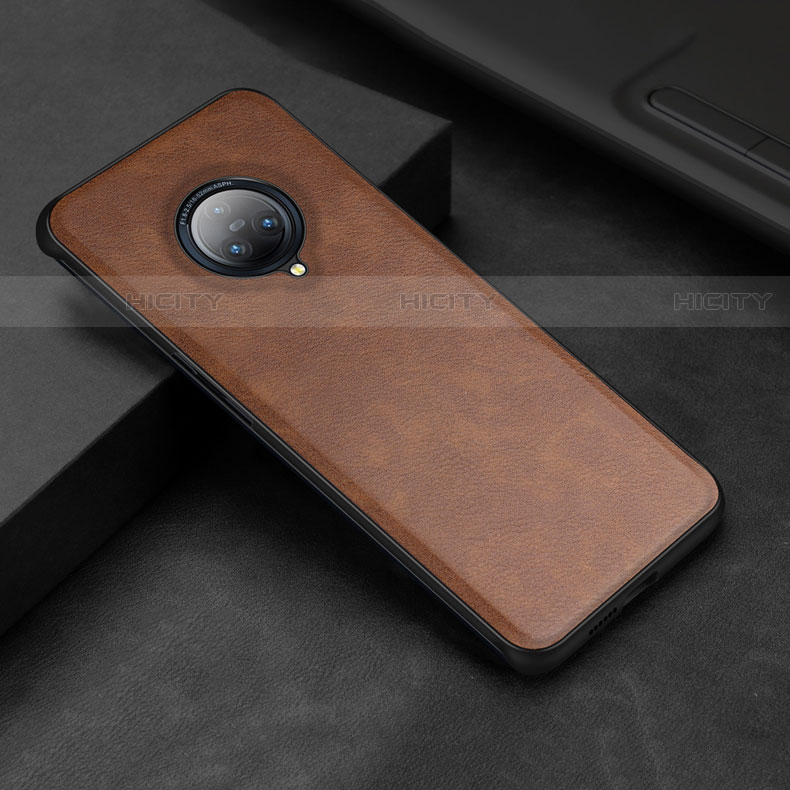 Funda Lujo Cuero Carcasa S03 para Vivo Nex 3 Marron