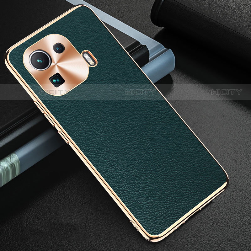 Funda Lujo Cuero Carcasa S03 para Xiaomi Mi 11 Pro 5G Verde