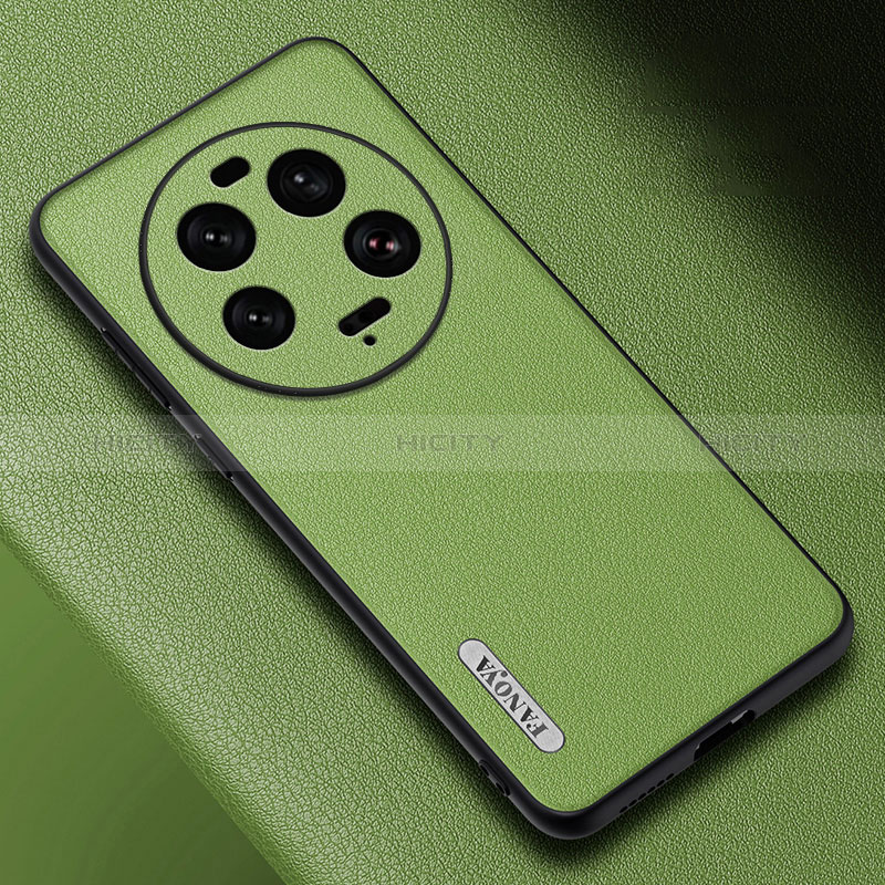 Funda Lujo Cuero Carcasa S03 para Xiaomi Mi 13 Ultra 5G Verde