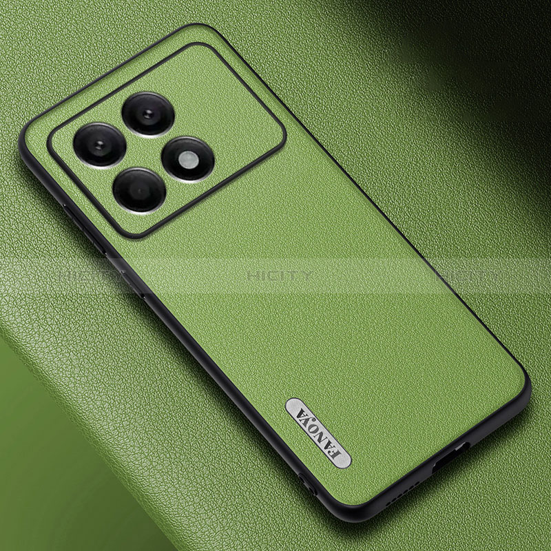 Funda Lujo Cuero Carcasa S03 para Xiaomi Redmi K70E 5G Verde