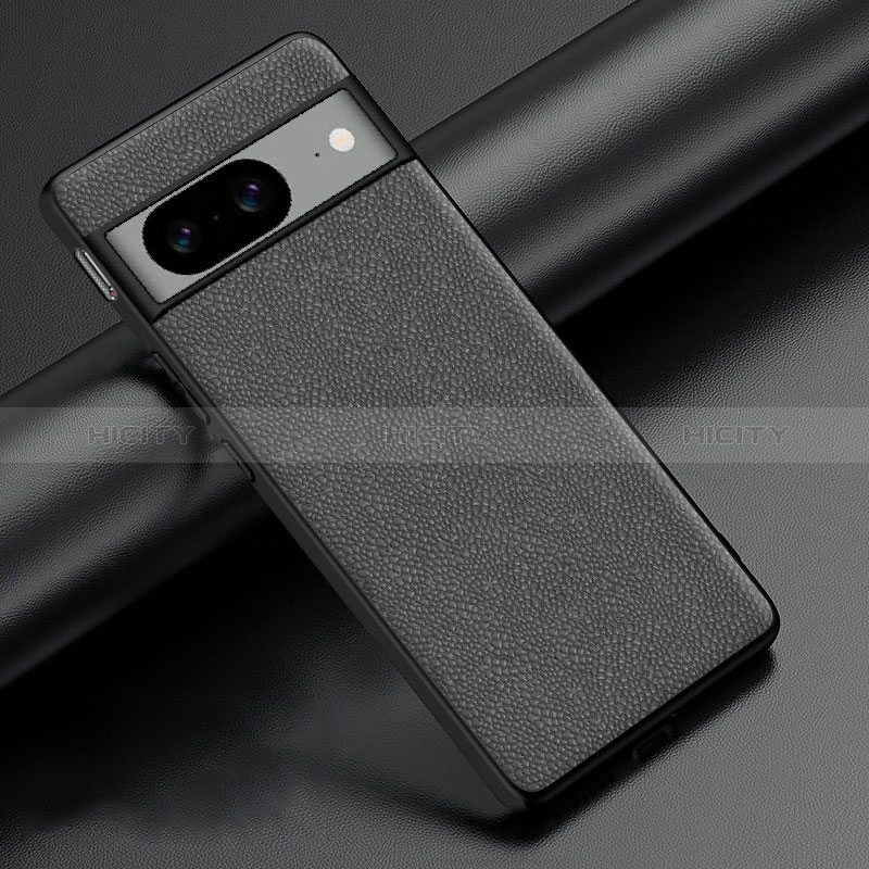 Funda Lujo Cuero Carcasa S04 para Google Pixel 8 5G Gris