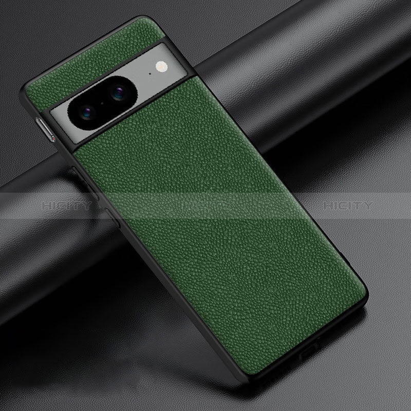 Funda Lujo Cuero Carcasa S04 para Google Pixel 8 5G Verde