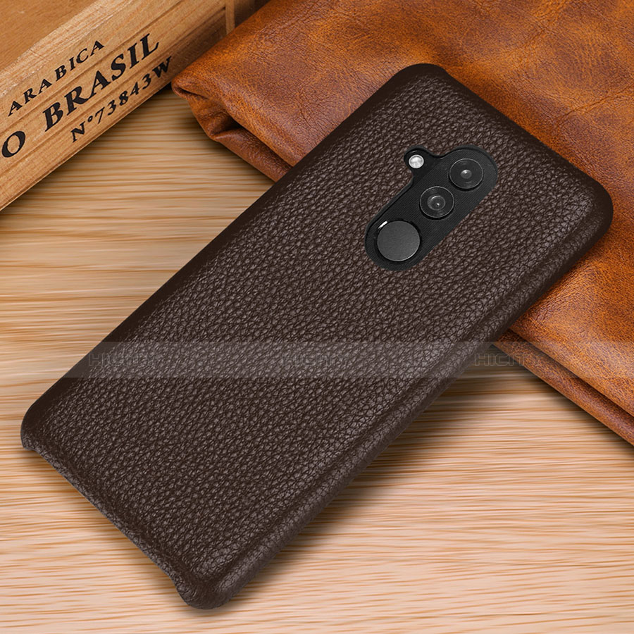 Funda Lujo Cuero Carcasa S04 para Huawei Mate 20 Lite Marron