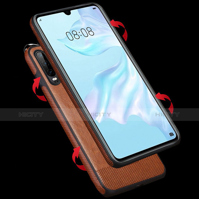 Funda Lujo Cuero Carcasa S04 para Huawei P30