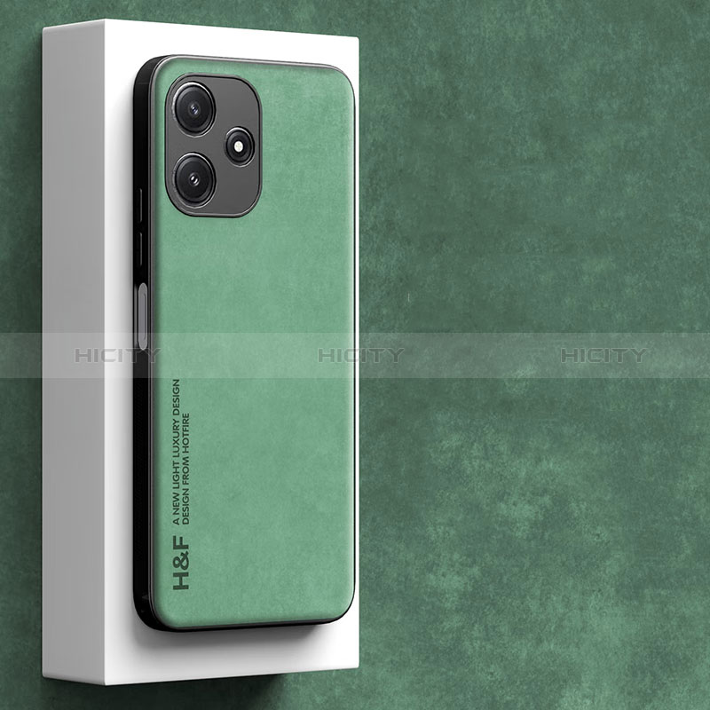 Funda Lujo Cuero Carcasa S04 para Xiaomi Poco M6 Pro 5G Verde