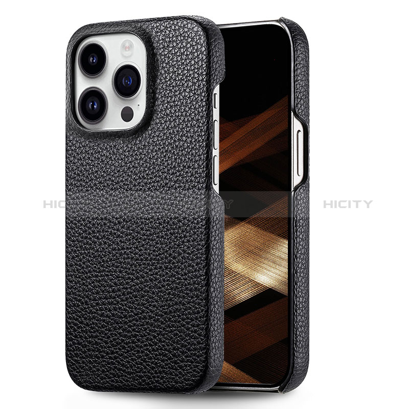 Funda Lujo Cuero Carcasa S04D para Apple iPhone 16 Pro Max