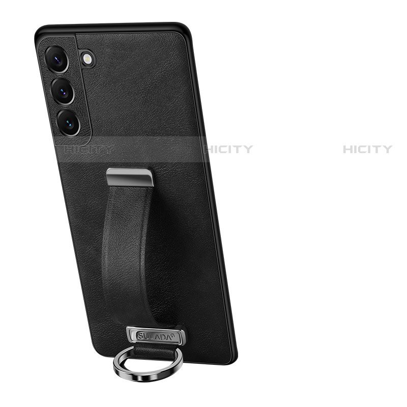 Funda Lujo Cuero Carcasa S05 para Samsung Galaxy S21 Plus 5G Negro