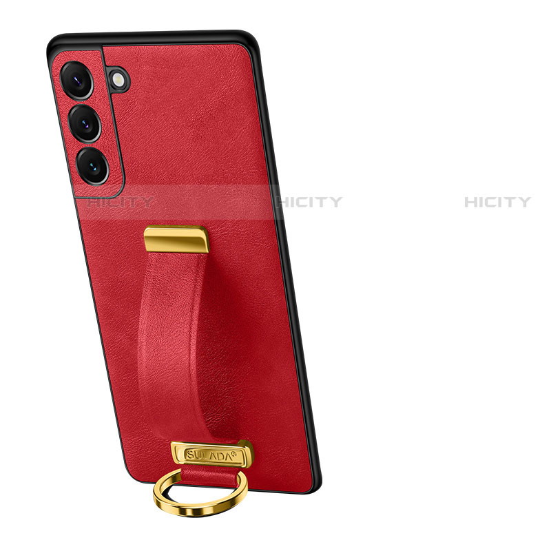 Funda Lujo Cuero Carcasa S05 para Samsung Galaxy S21 Plus 5G Rojo