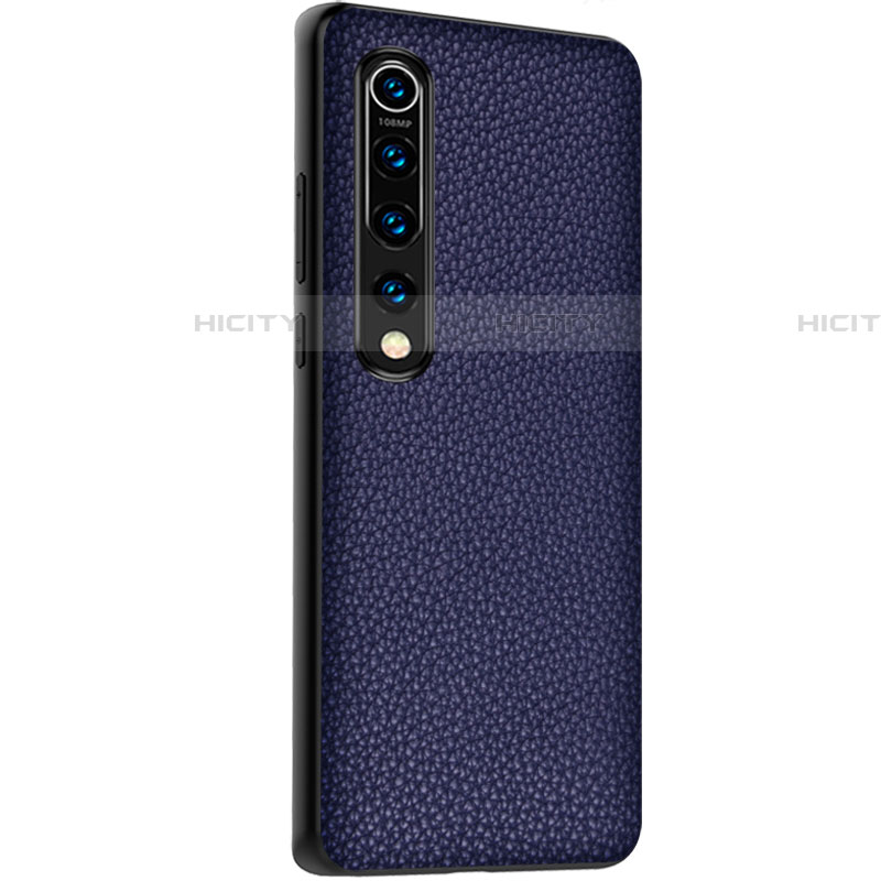 Funda Lujo Cuero Carcasa S05 para Xiaomi Mi 10 Azul