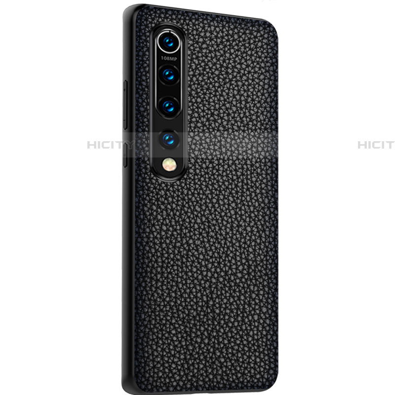 Funda Lujo Cuero Carcasa S05 para Xiaomi Mi 10 Negro