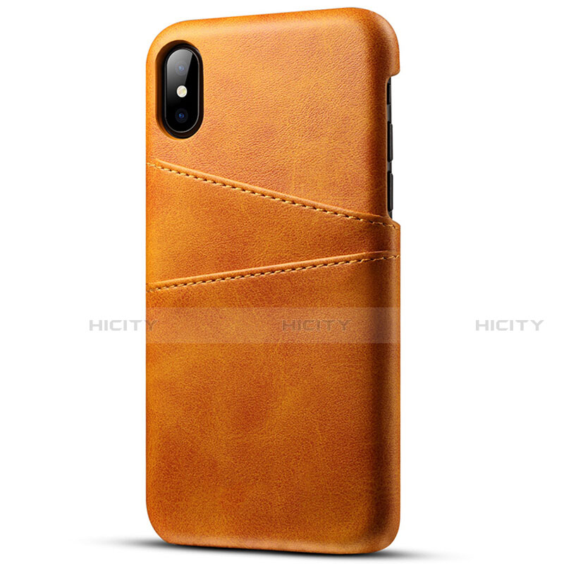 Funda Lujo Cuero Carcasa S06 para Apple iPhone Xs Max