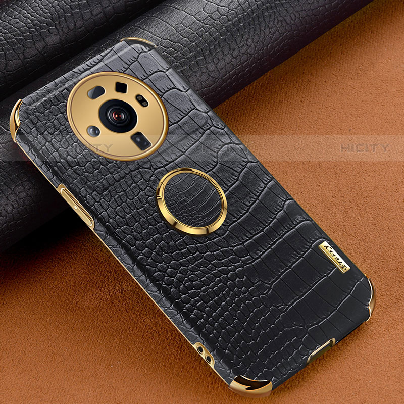 Funda Lujo Cuero Carcasa S06 para Xiaomi Mi 12 Ultra 5G Negro