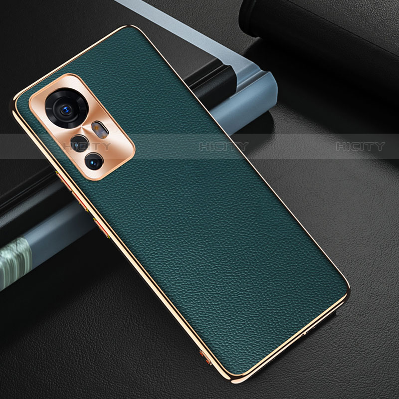 Funda Lujo Cuero Carcasa S07 para Xiaomi Mi 12 Pro 5G Verde