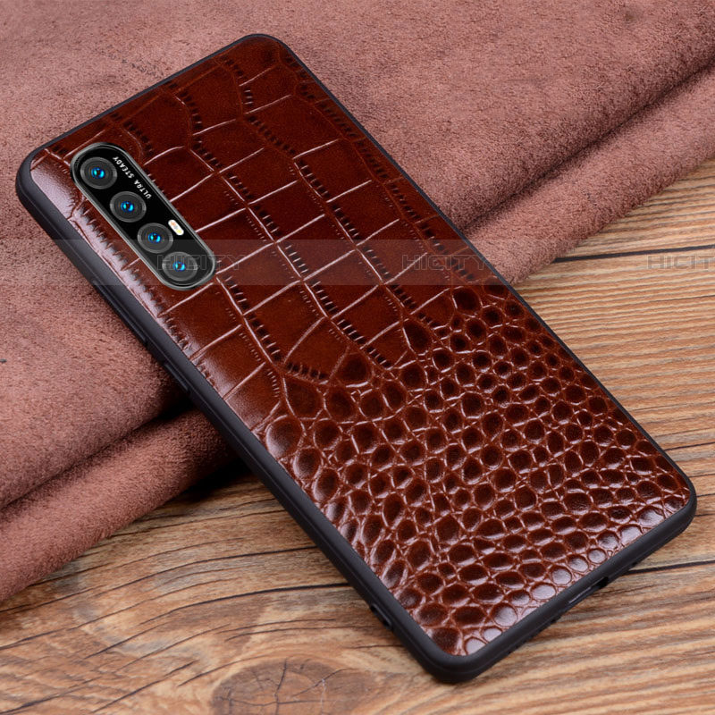 Funda Lujo Cuero Carcasa S08 para Oppo Reno3 Pro