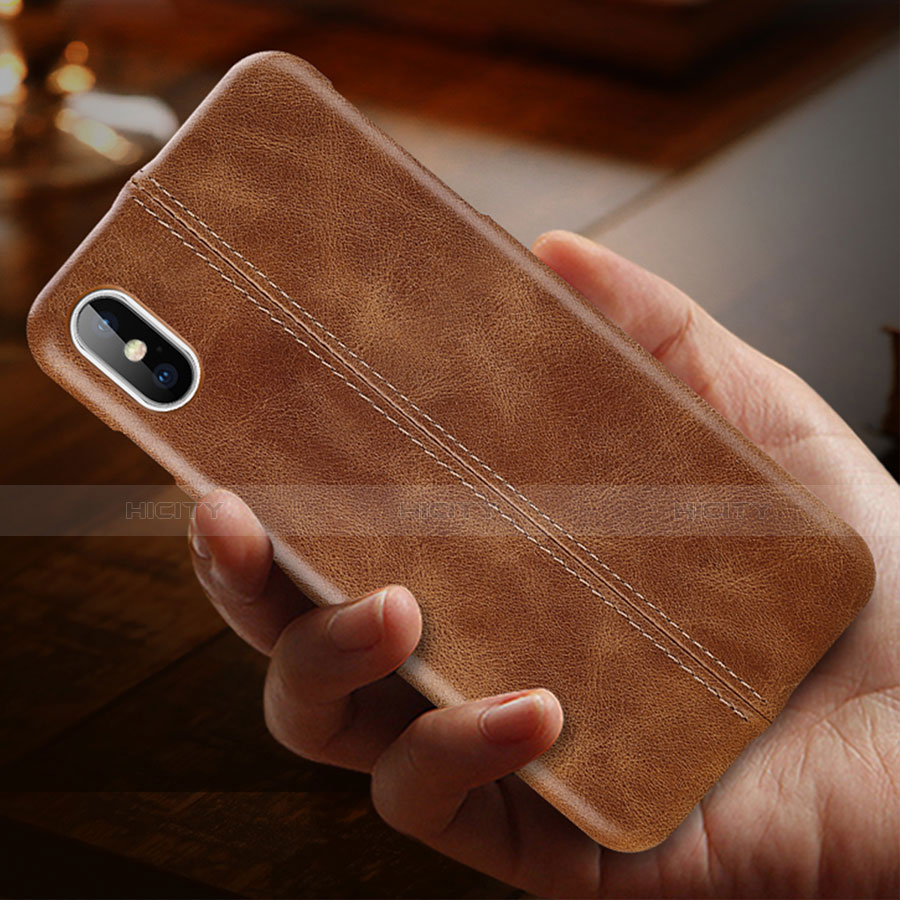 Funda Lujo Cuero Carcasa S11 para Apple iPhone Xs