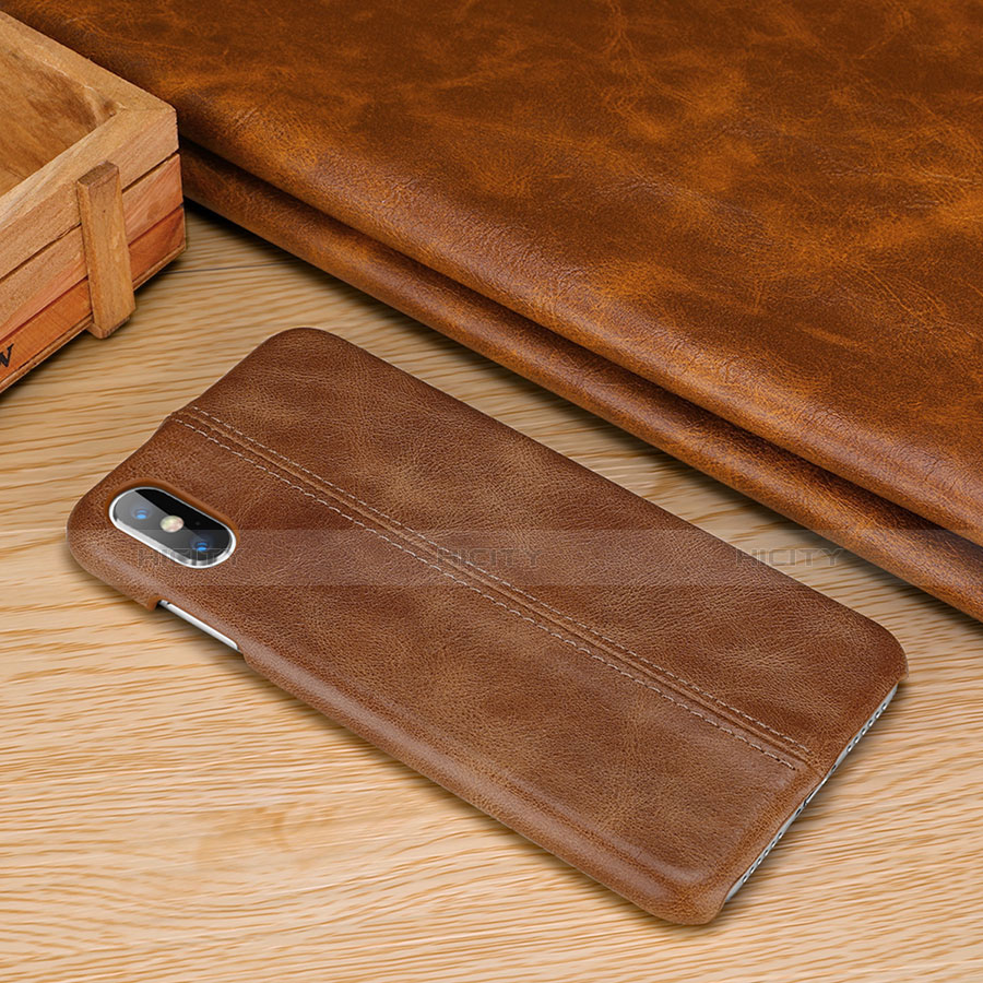 Funda Lujo Cuero Carcasa S11 para Apple iPhone Xs