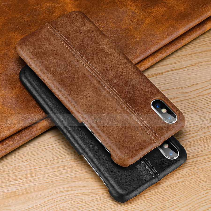 Funda Lujo Cuero Carcasa S11 para Apple iPhone Xs