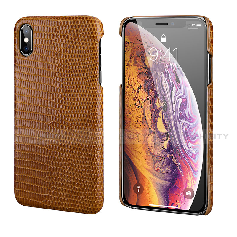 Funda Lujo Cuero Carcasa S12 para Apple iPhone Xs