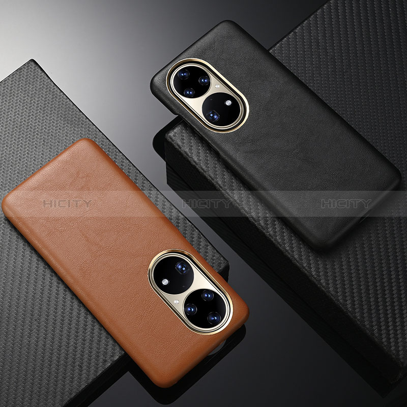 Funda Lujo Cuero Carcasa ST1 para Huawei P50 Pro